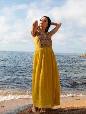 Megan Park Embroidered Dress